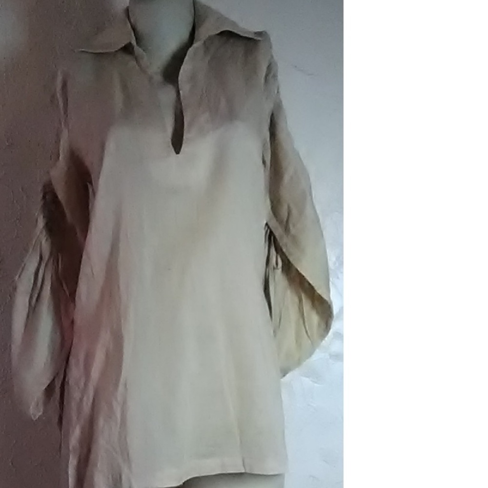 Hot Sauce New Beige Cotton Tunic Top M